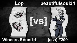 [ass] 200 - Melee Singles WR1 — Lop ⟮ICs⟯ vs beautifulsoul34 ⟮Falcon⟯