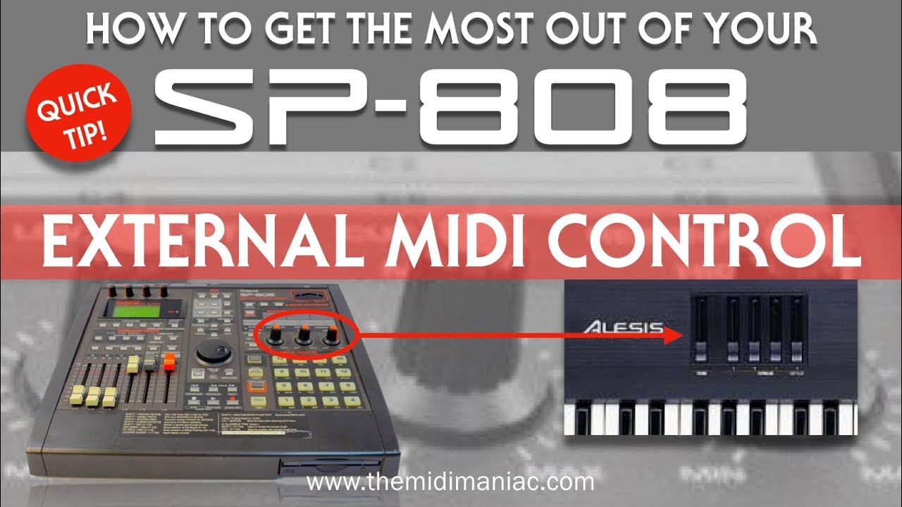 Quick Tip! SP-808: Controlling the knobs with external MIDI gear