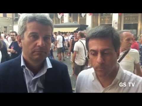 Bonifazi e Borghi alla presentazione del Football Club Grosseto   8 agosto 2015