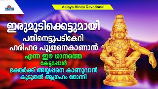 ഇരുമുടിക്കെട്ടുമായി പതിനെട്ടുപടികേറി ഹരിഹര പുത്രനെകാണാൻ | Hindu Devotional songs screenshot 3