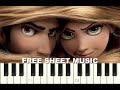 SOMETHING THAT I WANT from Tangled, Disney, 2010, Piano Tutorial with free Sheet Music (pdf)