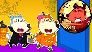 Knock Knock, Who's at the Door? Wolfoo and Mysterious Adventures on Halloween | Wolfoo Reup