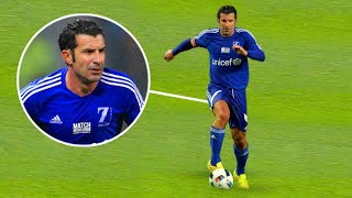 51 Years Old Luis Figo IS INSANE 🤯 | Charity Match GB & IRELAND vs Rest World 