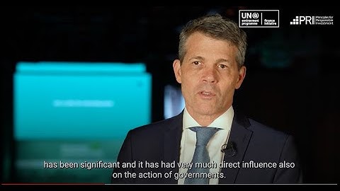 UNEP FI Head Eric Usher at Climate Week NYC