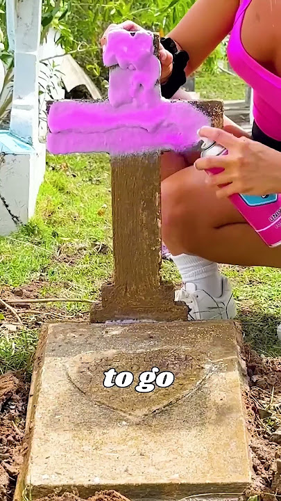 Cleaning a Tiny Baby Grave