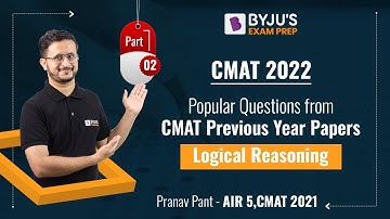 CMAT 2022 | CMAT Previous Year Papers - LR | Ace Your CMAT Preparation | Part 2 | BYJU