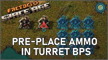 How To PRE-Place Ammo Into Turret Blueprints - Factorio Space Age Tips & Tricks