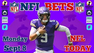 NFL Best Bets TODAY | Monday September 8 2025 | Bears vs Vikings | Player Props + Parlays (+46.5u!) screenshot 3
