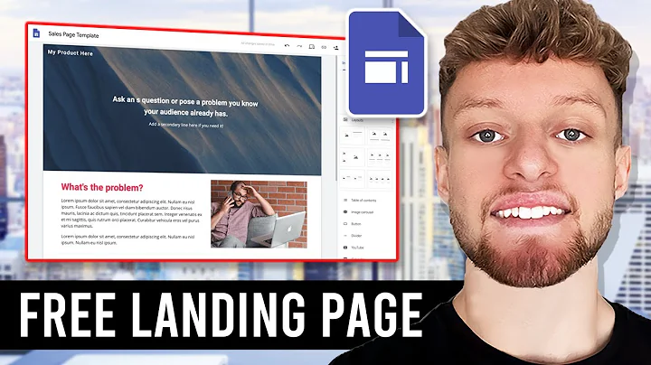 Create a Free Landing Page with Email Opt-In on Google Sites