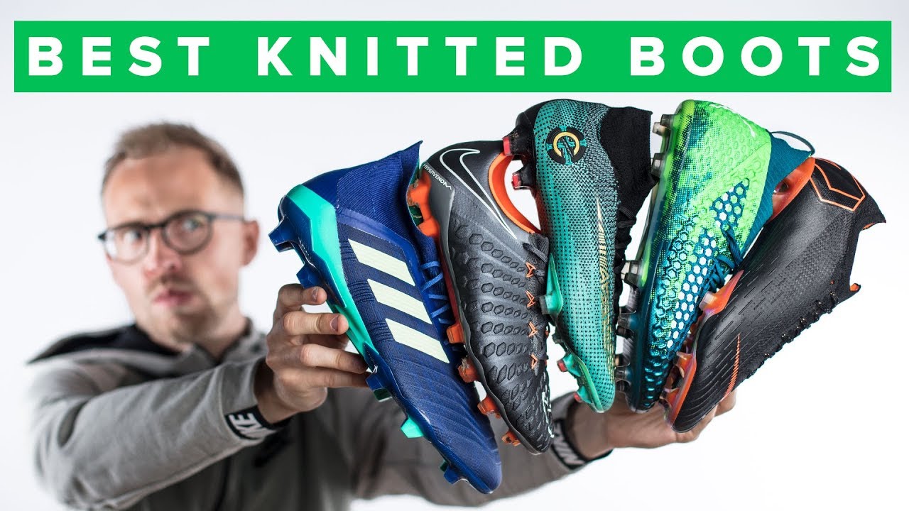 knitted football boots