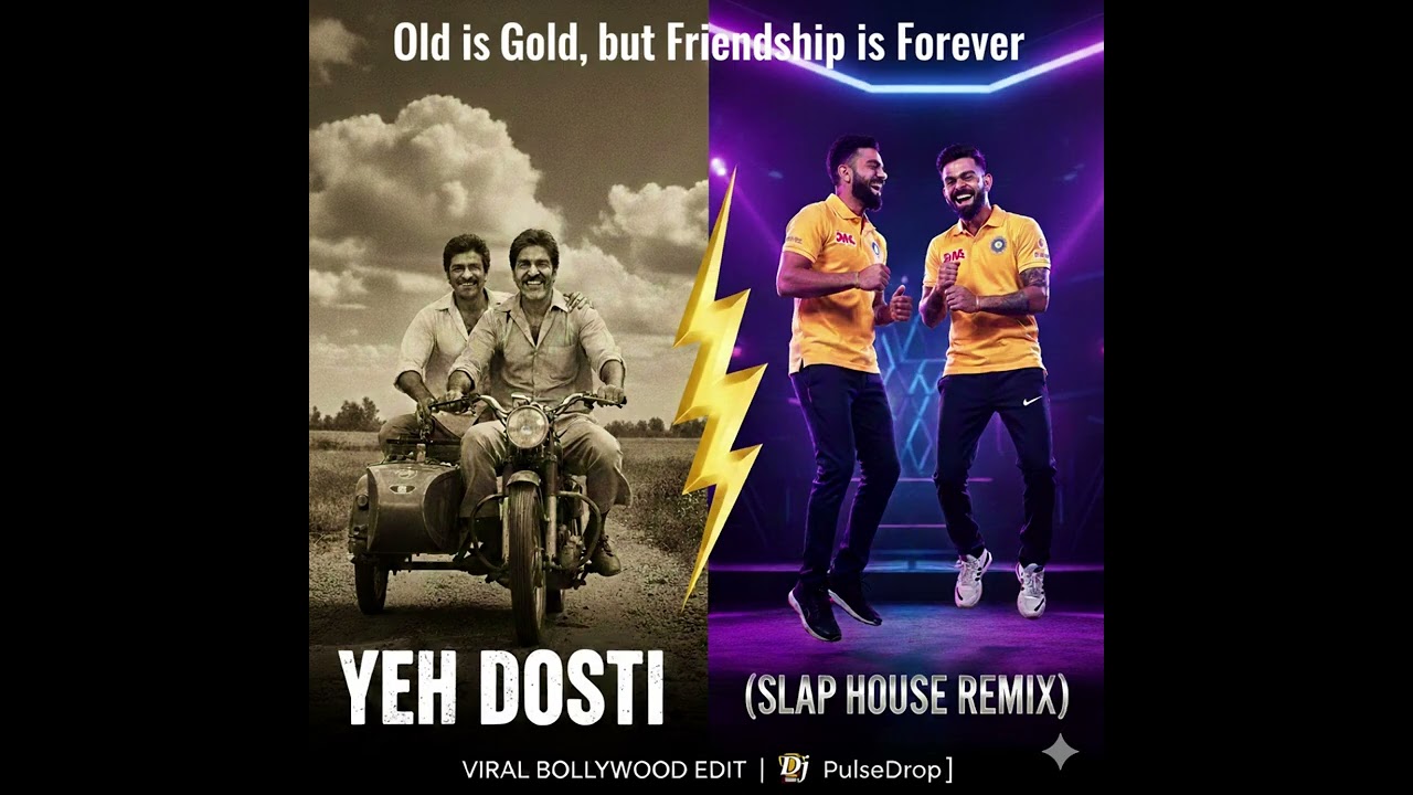 PulseDrop – AI Viral EDM - Yeh Dosti Hum Nahi Todenge (Official Remix) | Modern Slap House |