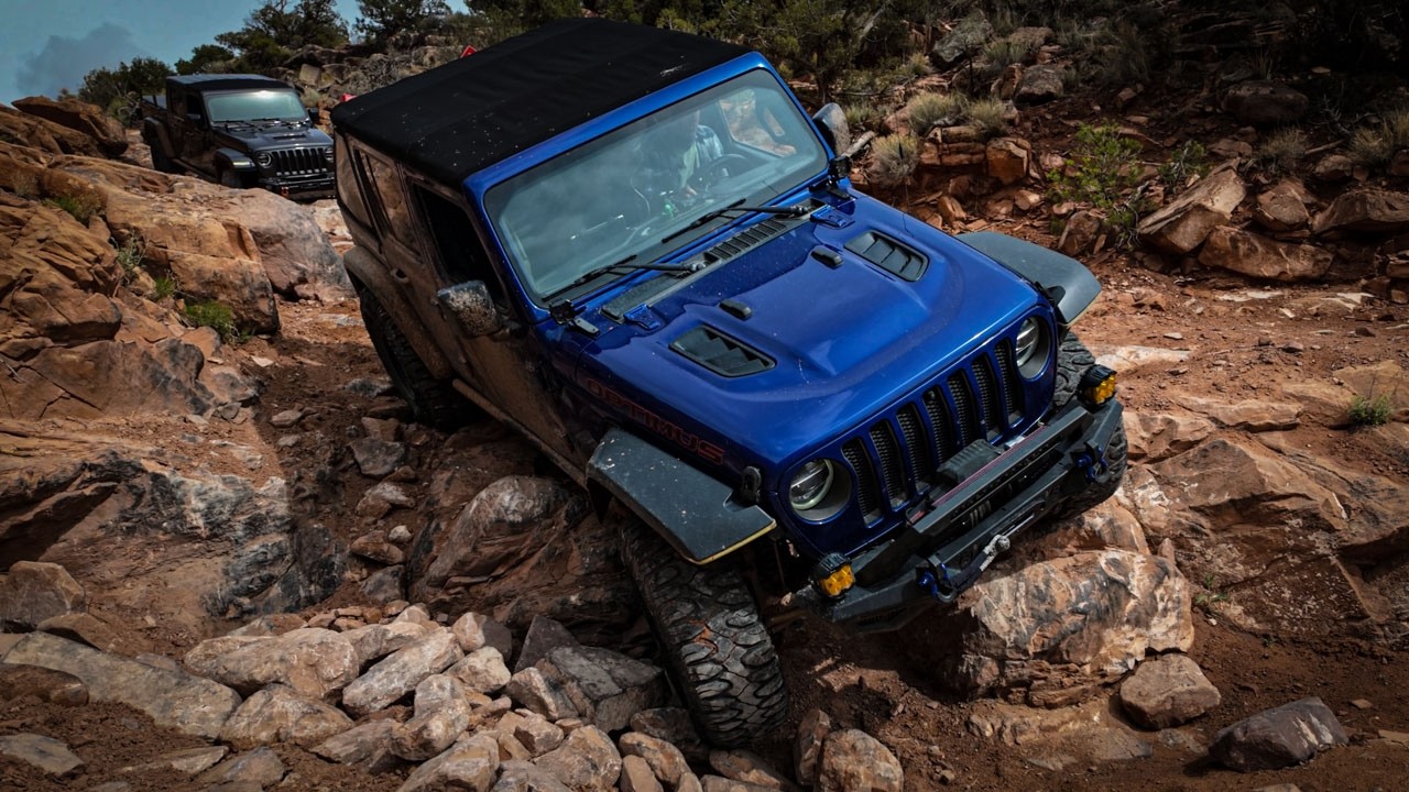 Rose Garden Hill Trail - Technical Rock Crawling in Moab Utah