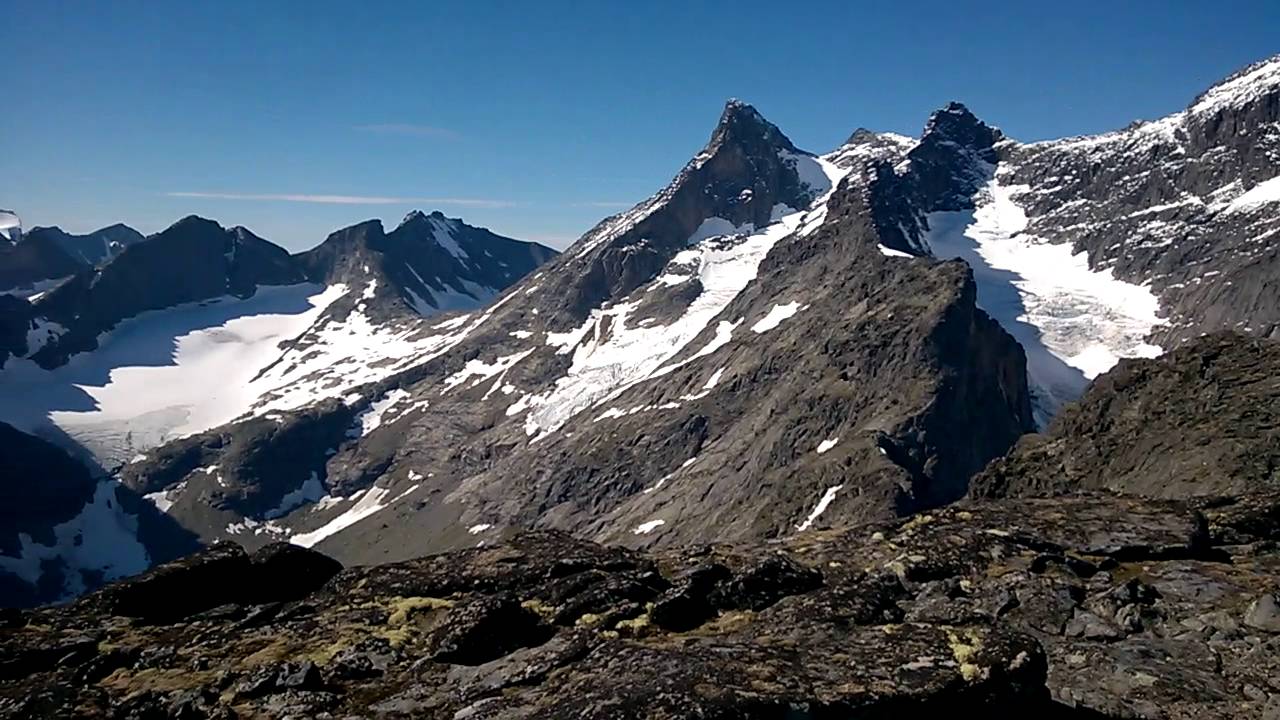 Panoramic view from Mannen in Hurrungane, Jotunheimen