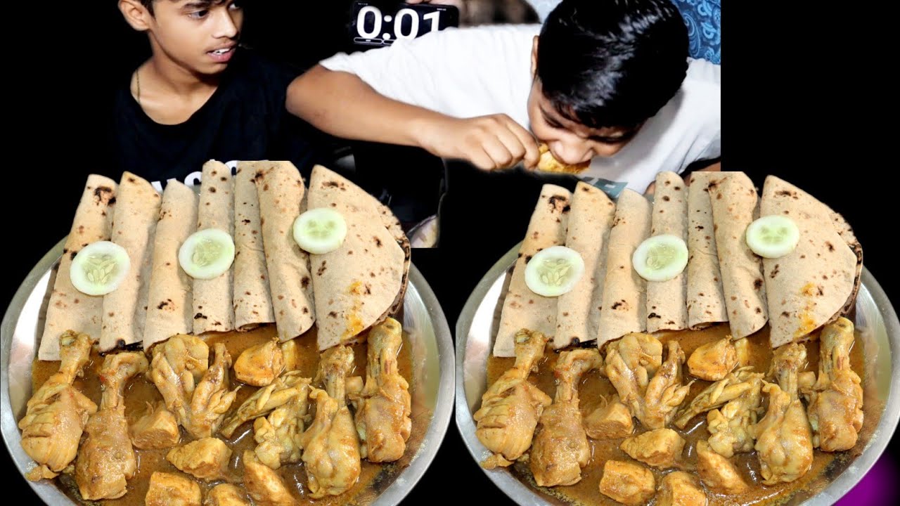 🌶️Spicy 🐔 Chicken Masala and Roti Eating Challenge | Chicken🐓 Masala and Roti Khane Ka Challenge