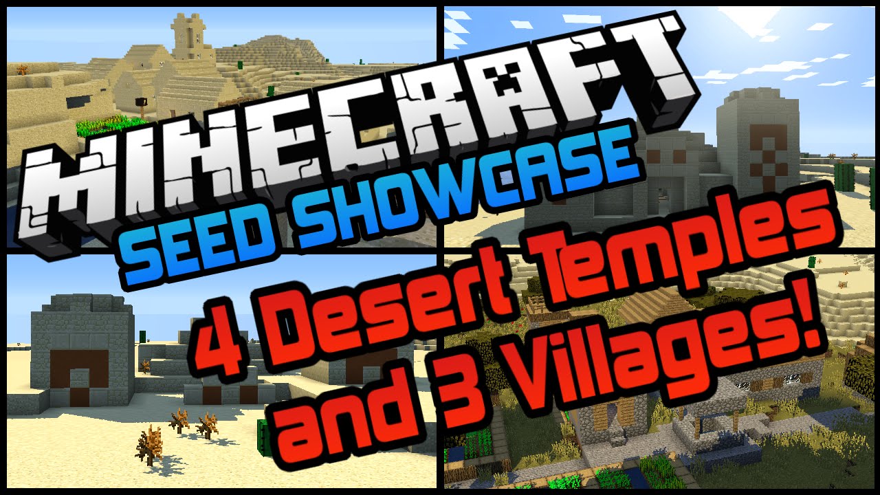 kid-friendly dc Epic 1.8.1 Seed - 4 Desert Temples & 3 Villages! (Minecraft Seed Showcase)