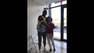 Krystal Volney with her big cousin Bertram Blackman in December 2025 #cellphonevideo3 #withoutedits