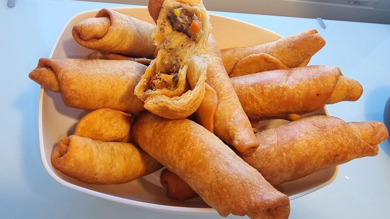 How to make scrumptious fish rolls at home/ Delicious Sardine rolls/ Cameroon fish rolls