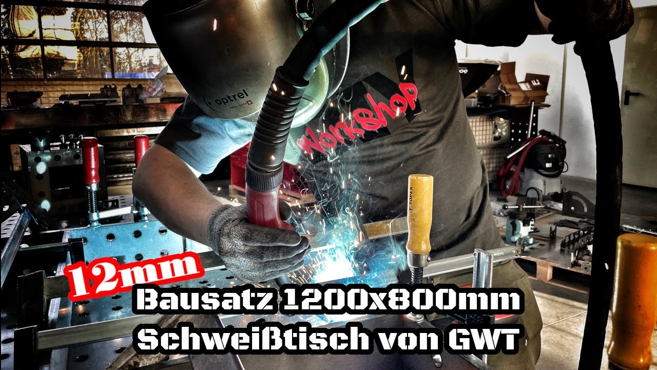 German Welding Tools Massiver 12mm Lochtisch DIY Bausatz mit 16mm