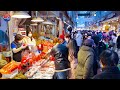 Cheongnyangni Traditional Market on Korean Lunar New Year holidays. Pre Market Shopping.