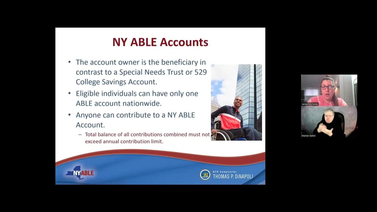 Changes to the NY ABLE Savings Program YouTube