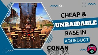 Building Cheap & Unraidable Base Inside The Southern Aqueduct | Official Or Private - Conan exiles