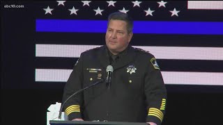 Sacramento County Sheriff Scott Jones remembers fallen Deputy Adam Gibson