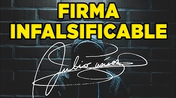 ✍️ El SECRETO para hacer una FIRMA IMPOSIBLE de FALSIFICAR
