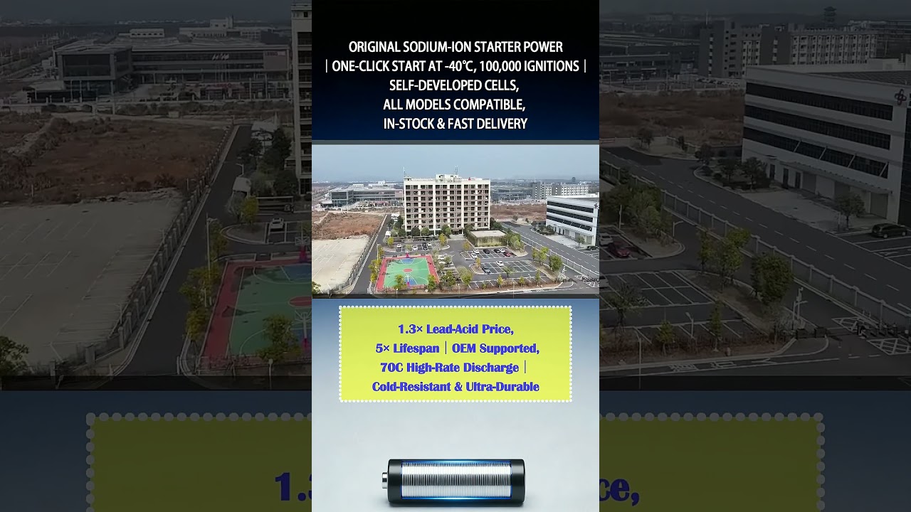 Original Sodium-Ion Starter Power Supply｜One-click Ignition at -40℃, 100,000 Starts｜