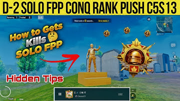 Solo fpp rank push C5S13 | Solo fpp conqueror Tips #solofppconqueror #solofpprankpushtoconqueror