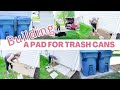 Building A Pad For TRASH CANS | DIY Yard Projects | Trash Can Pad DIY | Life With Liz