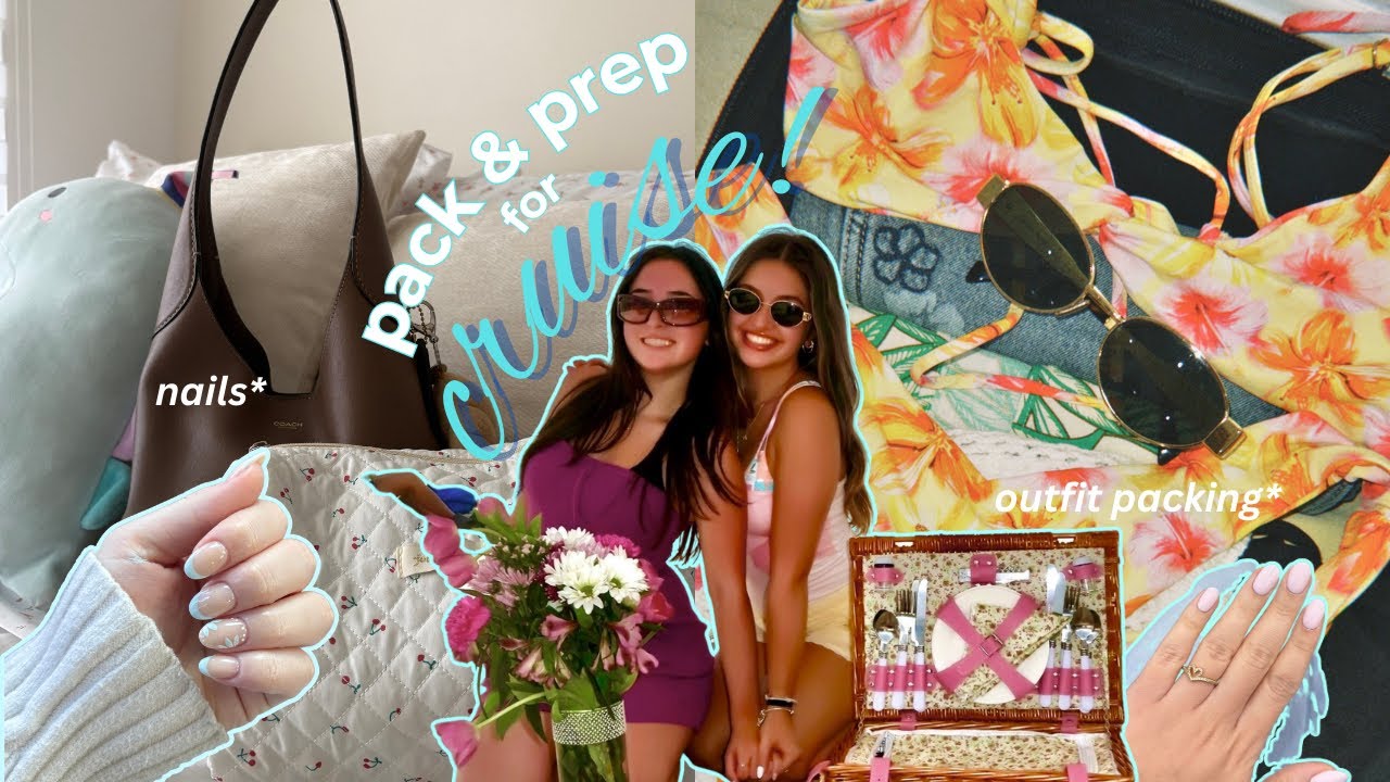 pack + prep with us for a CRUISE 🌊🏝️☀️ (spring break edition)
