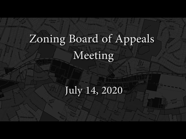 Thumbnail for Zoning Board of Appeals Meeting - July 14, 2020