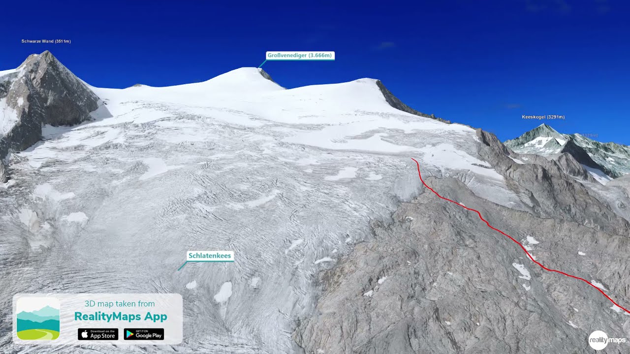 Großvenediger über die Neue Prager Hütte