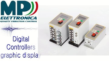 Controllers with graphics display for electromagnetic vibrators