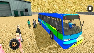 Uphill Offroad Blue Bus Driving Simulator Mountain Drive - Emergency Passengers Bus Driving screenshot 4