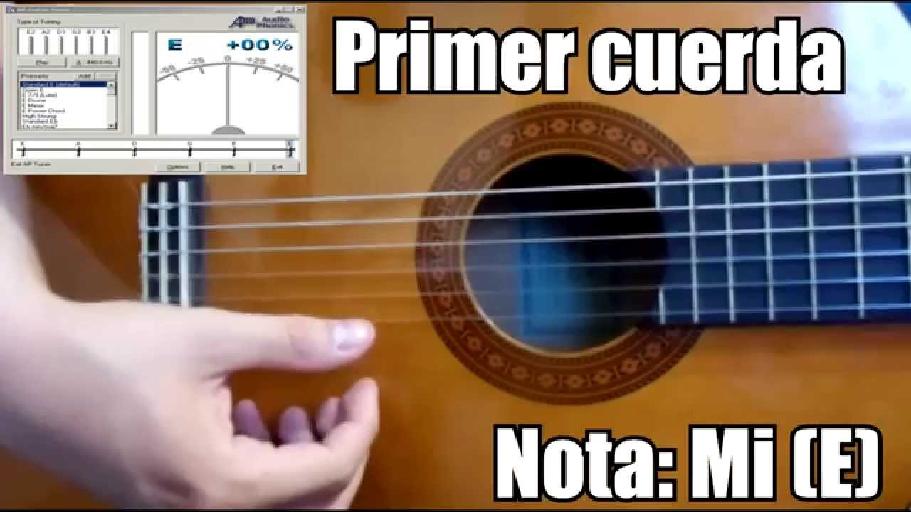 Afinador de guitarra acústica/Guitar tuner Gratis/Free/Online ¿Cómo afinar  una guitarra? - YouTube