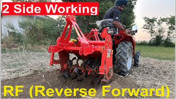 Italian Maschio Newly Launched Rotavator RF (Reverse Forward) full detail and Working in Field.