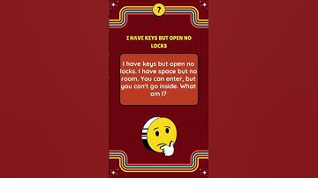 I Have Keys  |riddles with answers | riddles in english | RiddleForge| #riddles #puzzle #shorts