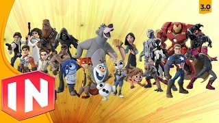 Disney Infinity 3.0 - All Character Previews (Remembering Infinity)