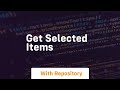 Get selected items