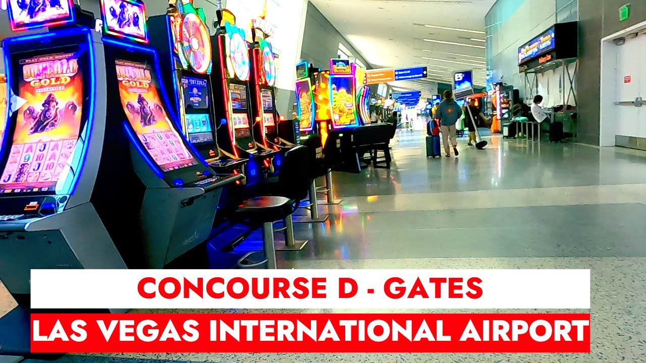 LAS 🛬🇺🇸🛫Concourse D Gates at Harry Reid International Airport at Las Vegas in Nevada