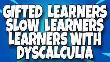 Strategies for teaching mathematics to children with special needs || gifted || slow learners ||