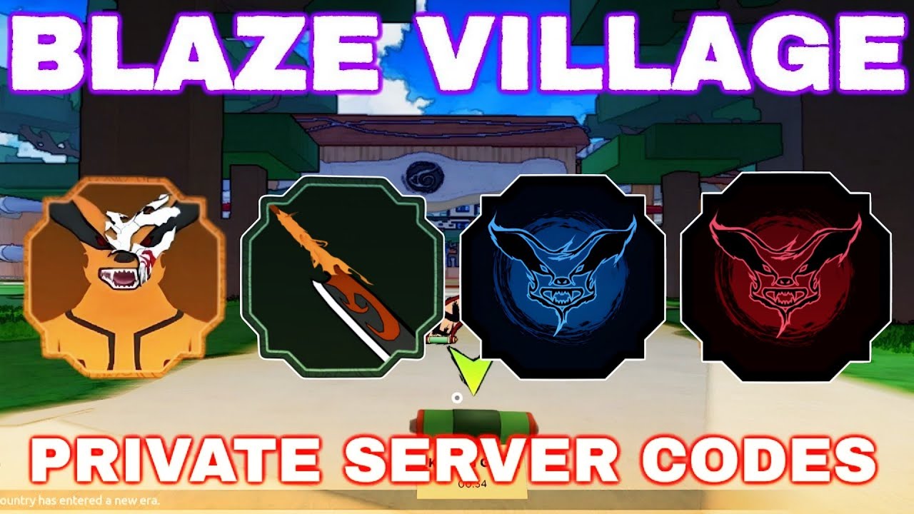 Blaze Village Private Server Codes in Shindo Life Part-2 