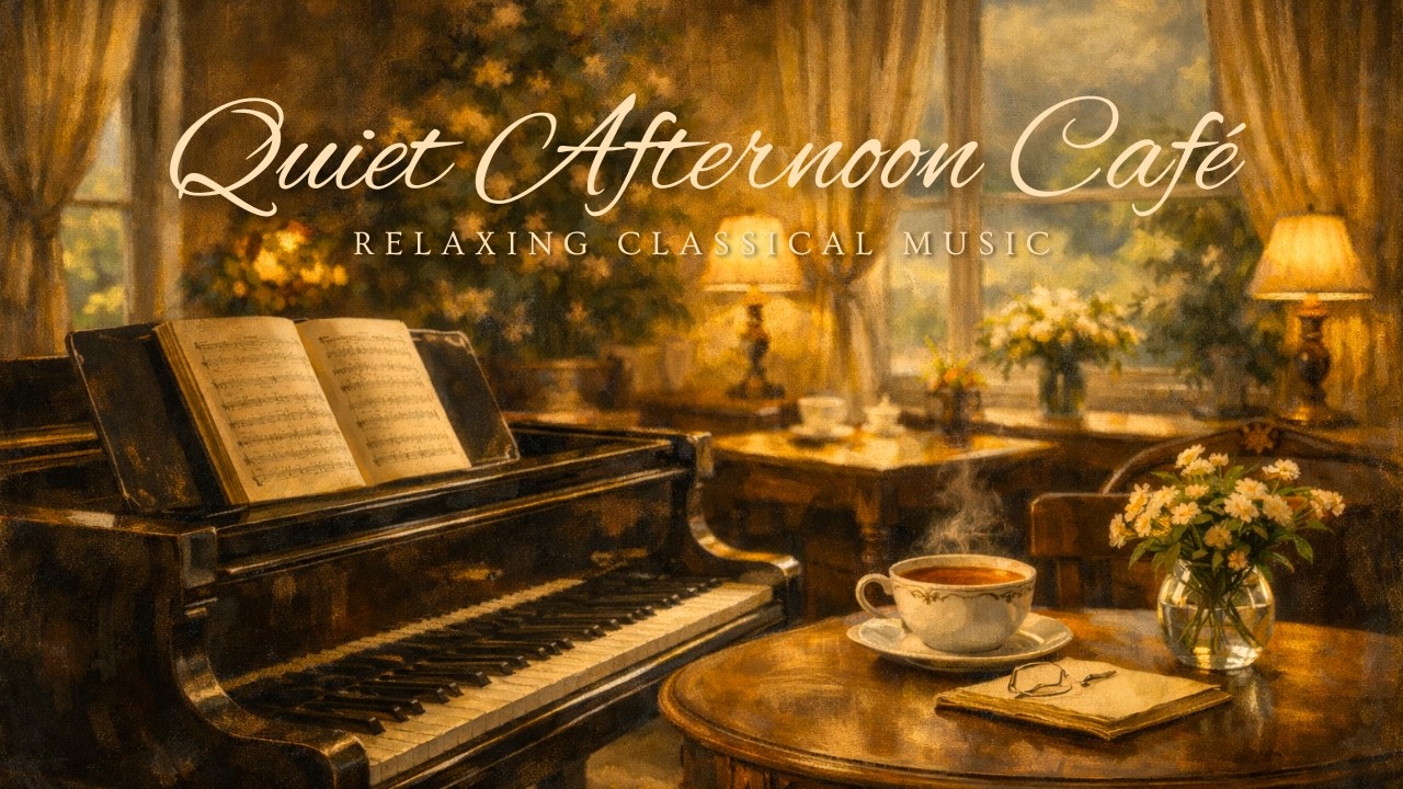 Quiet Afternoon Café ☕🎹 | Relaxing Modern Classical Music for Focus, Reading & Work