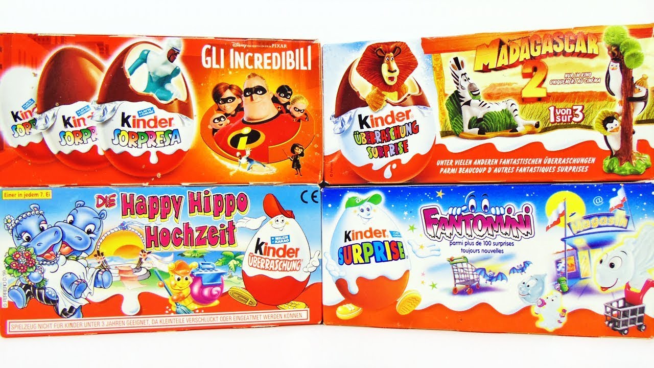 Раритетные КИНДЕР СЮРПРИЗЫ #10 Мадагаскар 2, Суперсемейка, Свадьба ...