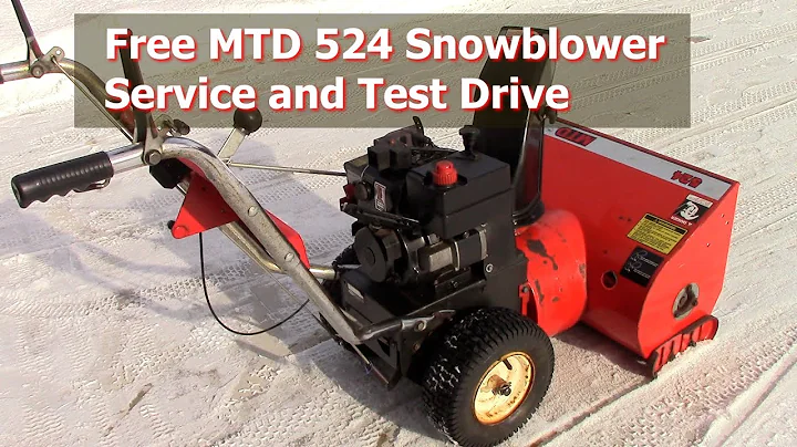 Free MTD 524 Snowblower Service and Test Drive