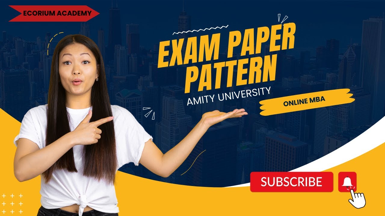 What is the PAPER PATTERN of ONLINE MBA from AMITY UNIVERSITY