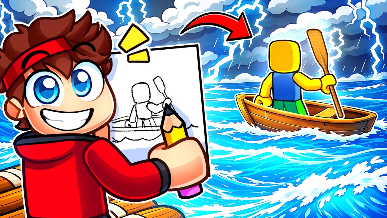 Je dessine le Bateau le plus INCROYABLE sur Roblox !
