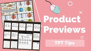 How to Create a Product Preview for Teachers Pay Teachers Resources