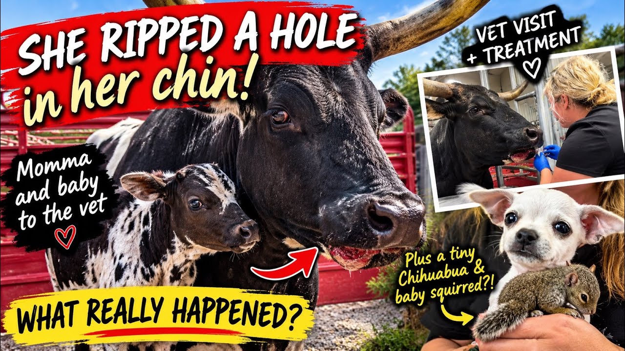 What Happened to Our Longhorn Mama?! A Vet Visit Full of Surprises!